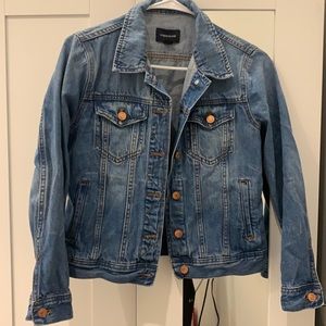 J crew/jeans medium wash denim jacket— size small